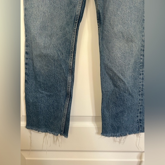 Zara 90s High Rise Straight Leg Denim 100% cotton size 4 - Picture 12 of 12